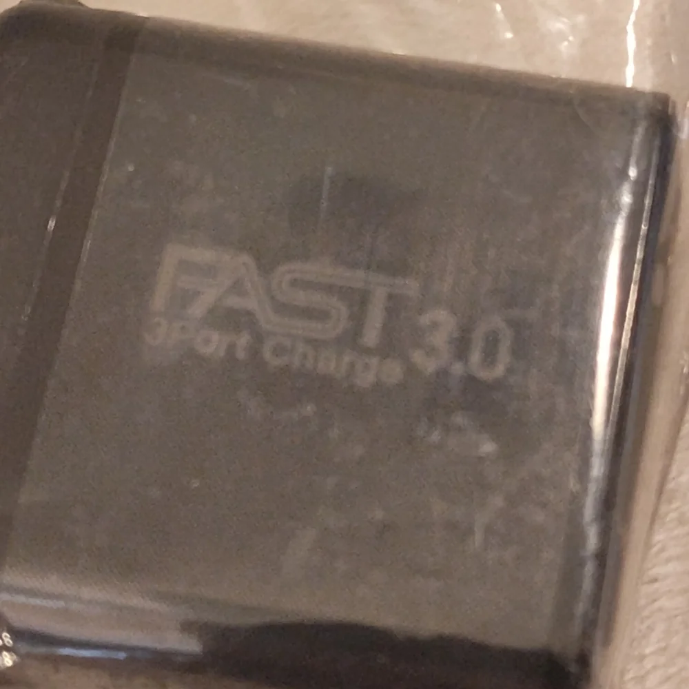 Fast Charging Black Power Adapter